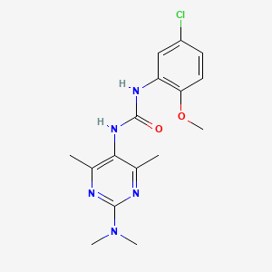 1-(5-Chloro-2-methoxyphenyl)-3-(2-(dimethylamino)-4,6-dimethylpyrimidin-5-yl)urea