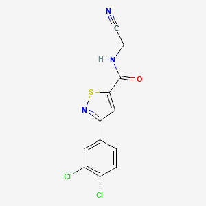 N-(Cyanomethyl)-3-(3,4-dichlorophenyl)-1,2-thiazole-5-carboxamide