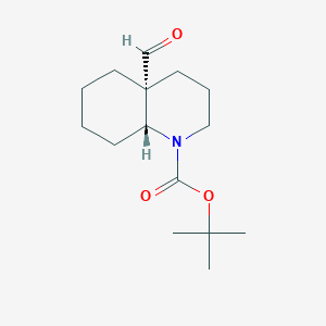 Tert-butyl (4aR,8aR)-4a-formyl-2,3,4,5,6,7,8,8a-octahydroquinoline-1-carboxylate