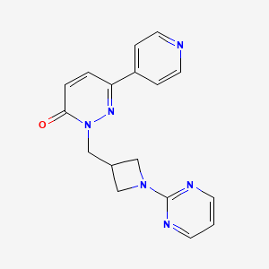6-(Pyridin-4-yl)-2-{[1-(pyrimidin-2-yl)azetidin-3-yl]methyl}-2,3-dihydropyridazin-3-one