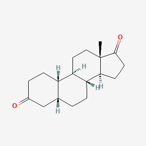 molecular formula C18H26O2 B2667684 (5R,8R,9R,10S,13S,14S)-13-methyldodecahydro-1H-cyclopenta[a]phenanthrene-3,17(2H,4H)-dione CAS No. 5696-51-5