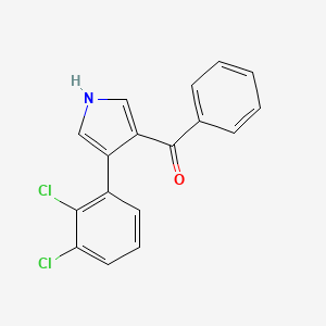 molecular formula C17H11Cl2NO B2667691 (4-(2,3-Dichlorophenyl)-1H-pyrrol-3-yl)(phenyl)methanone CAS No. 478031-48-0