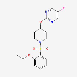 2-[1-(2-Ethoxyphenyl)sulfonylpiperidin-4-yl]oxy-5-fluoropyrimidine