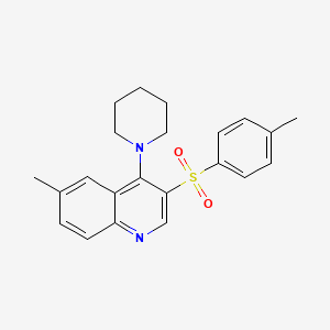 6-Methyl-4-(piperidin-1-yl)-3-tosylquinoline