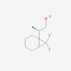 molecular formula C10H16F2O B2667727 (2S)-2-(7,7-Difluoro-1-bicyclo[4.1.0]heptanyl)propan-1-ol CAS No. 2248213-90-1