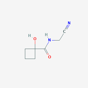molecular formula C7H10N2O2 B2667730 N-(Cyanomethyl)-1-hydroxycyclobutane-1-carboxamide CAS No. 1851168-09-6