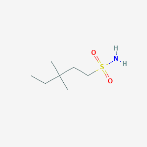 molecular formula C7H17NO2S B2667753 3,3-Dimethylpentane-1-sulfonamide CAS No. 2022297-90-9