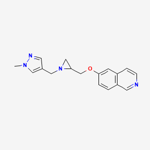 6-[[1-[(1-Methylpyrazol-4-yl)methyl]aziridin-2-yl]methoxy]isoquinoline