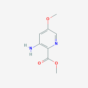 molecular formula C8H10N2O3 B2667768 Methyl 3-amino-5-methoxy-pyridine-2-carboxylate CAS No. 1256816-94-0