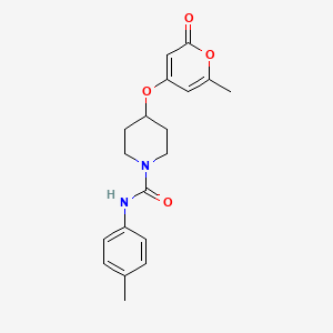 4-((6-methyl-2-oxo-2H-pyran-4-yl)oxy)-N-(p-tolyl)piperidine-1-carboxamide