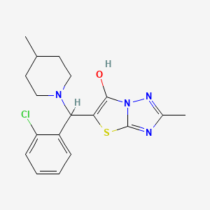5-((2-Chlorophenyl)(4-methylpiperidin-1-yl)methyl)-2-methylthiazolo[3,2-b][1,2,4]triazol-6-ol
