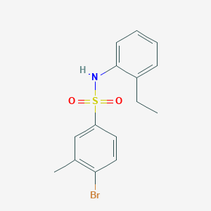 molecular formula C15H16BrNO2S B2667797 4-bromo-N-(2-ethylphenyl)-3-methylbenzenesulfonamide CAS No. 849194-98-5