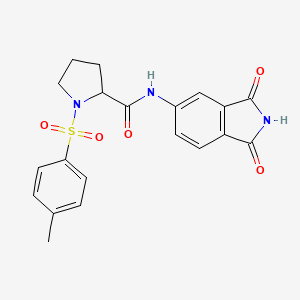 N-(1,3-dioxoisoindolin-5-yl)-1-tosylpyrrolidine-2-carboxamide