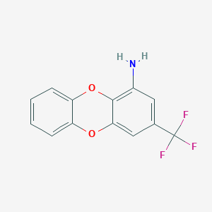 molecular formula C13H8F3NO2 B2667802 [3-(三氟甲基)氧蒽-1-基]胺 CAS No. 948009-23-2