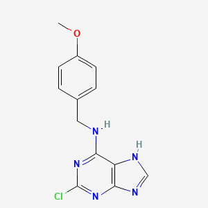 B2667816 2-Chloro-N-(4-methoxybenzyl)-9H-purin-6-amine CAS No. 203436-09-3