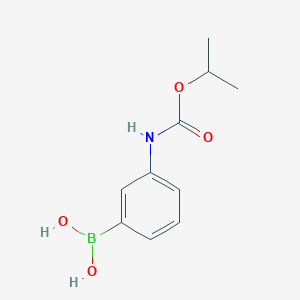molecular formula C10H14BNO4 B2667820 3-[(Isopropoxycarbonyl)amino]phenylboronic acid CAS No. 1638329-69-7