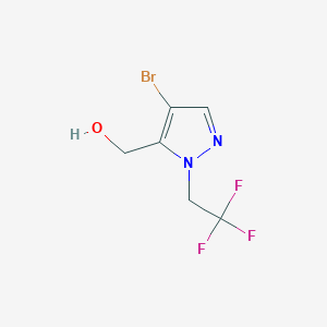 [4-Bromo-1-(2,2,2-trifluoroethyl)-1H-pyrazol-5-yl]methanol