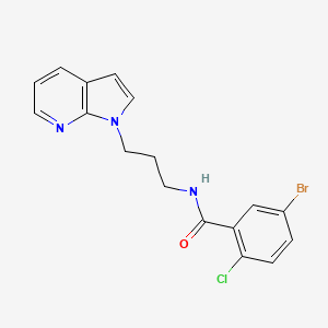 N-(3-(1H-pyrrolo[2,3-b]pyridin-1-yl)propyl)-5-bromo-2-chlorobenzamide