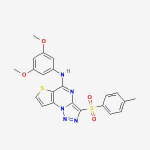 N-(3,5-dimethoxyphenyl)-3-[(4-methylphenyl)sulfonyl]thieno[2,3-e][1,2,3]triazolo[1,5-a]pyrimidin-5-amine