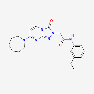 2-[7-(1-azepanyl)-3-oxo[1,2,4]triazolo[4,3-a]pyrimidin-2(3H)-yl]-N~1~-(3-ethylphenyl)acetamide