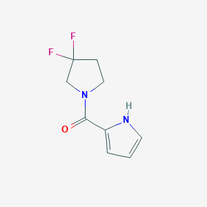 molecular formula C9H10F2N2O B2667863 (3,3-二氟吡咯啉-1-基)(1H-吡咯-2-基)甲酮 CAS No. 2034299-12-0