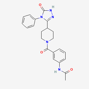 N-(3-{[4-(5-oxo-4-phenyl-4,5-dihydro-1H-1,2,4-triazol-3-yl)piperidin-1-yl]carbonyl}phenyl)acetamide