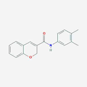 molecular formula C18H17NO2 B2667866 N-(3,4-二甲基苯基)-2H-咯啶-3-甲酰胺 CAS No. 887345-64-4