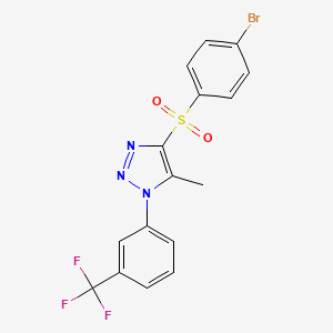 4-(4-bromobenzenesulfonyl)-5-methyl-1-[3-(trifluoromethyl)phenyl]-1H-1,2,3-triazole