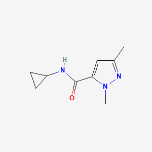 molecular formula C9H13N3O B2667874 N-cyclopropyl-2,5-dimethylpyrazole-3-carboxamide CAS No. 1052622-40-8