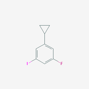 molecular formula C9H8FI B2667890 1-环丙基-3-氟-5-碘苯 CAS No. 2567504-79-2