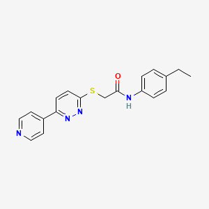 molecular formula C19H18N4OS B2667897 N-(4-ethylphenyl)-2-{[6-(pyridin-4-yl)pyridazin-3-yl]sulfanyl}acetamide CAS No. 872701-64-9