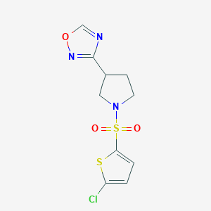 3-(1-((5-Chlorothiophen-2-yl)sulfonyl)pyrrolidin-3-yl)-1,2,4-oxadiazole