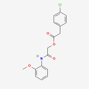 [2-(2-Methoxyanilino)-2-oxoethyl] 2-(4-chlorophenyl)acetate