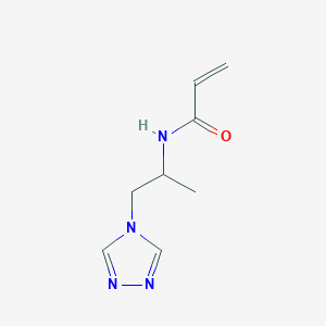 N-[1-(4H-1,2,4-triazol-4-yl)propan-2-yl]prop-2-enamide