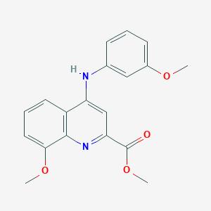 Methyl 8-methoxy-4-(3-methoxyanilino)quinoline-2-carboxylate