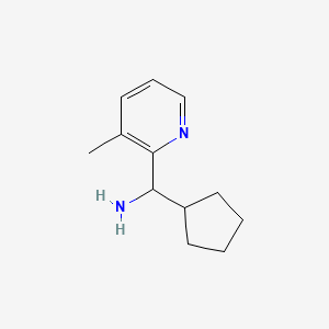 molecular formula C12H18N2 B2667934 Cyclopentyl(3-methylpyridin-2-yl)methanamine CAS No. 1250429-50-5