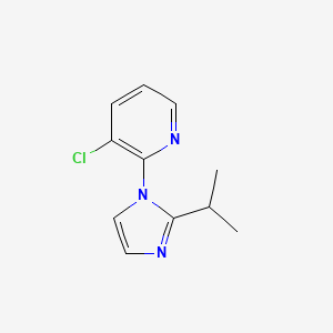3-Chloro-2-(2-propan-2-ylimidazol-1-yl)pyridine