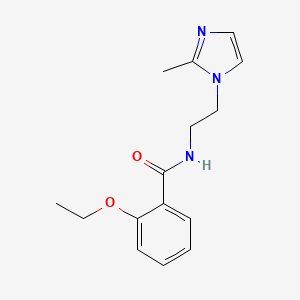 molecular formula C15H19N3O2 B2667948 2-ethoxy-N-(2-(2-methyl-1H-imidazol-1-yl)ethyl)benzamide CAS No. 1286727-10-3