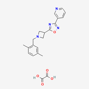 5-(1-(2,5-Dimethylbenzyl)azetidin-3-yl)-3-(pyridin-3-yl)-1,2,4-oxadiazole oxalate