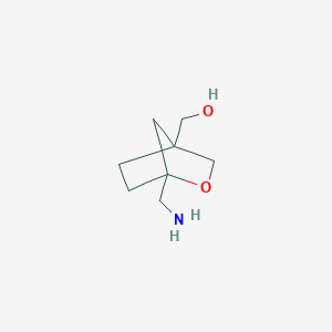 molecular formula C8H15NO2 B2667959 [1-(氨基甲基)-2-氧代-双环[2.2.1]庚烷-4-基]甲醇 CAS No. 2260936-41-0