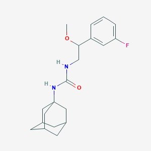 molecular formula C20H27FN2O2 B2667978 1-((1R,3s)-adamantan-1-yl)-3-(2-(3-fluorophenyl)-2-methoxyethyl)urea CAS No. 1797877-25-8