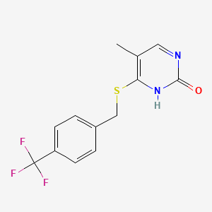 5-methyl-6-[[4-(trifluoromethyl)phenyl]methylsulfanyl]-1H-pyrimidin-2-one