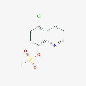 molecular formula C10H8ClNO3S B2667993 甲磺酸 5-氯-8-喹啉基酯 CAS No. 27160-66-3