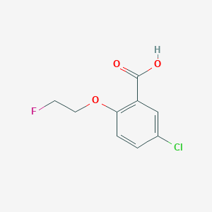 molecular formula C9H8ClFO3 B2667998 5-chloro-2-(2-fluoroethoxy)benzoic Acid CAS No. 334652-74-3