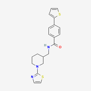 N-((1-(thiazol-2-yl)piperidin-3-yl)methyl)-4-(thiophen-2-yl)benzamide