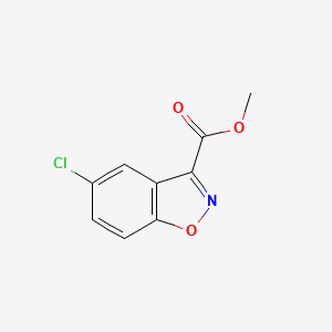 molecular formula C9H6ClNO3 B2668007 Methyl 5-chloro-1,2-benzoxazole-3-carboxylate CAS No. 2089257-36-1