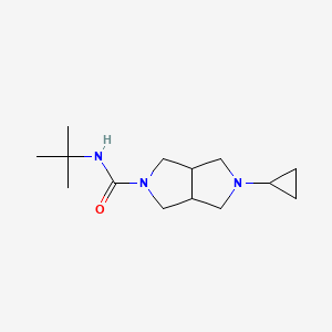 N-(tert-butyl)-5-cyclopropylhexahydropyrrolo[3,4-c]pyrrole-2(1H)-carboxamide