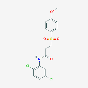 N-(2,5-dichlorophenyl)-3-((4-methoxyphenyl)sulfonyl)propanamide