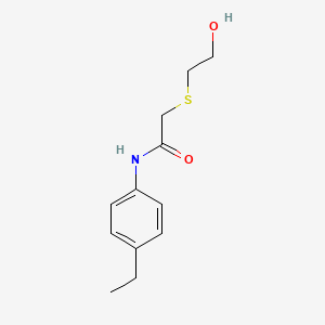 N-(4-ethylphenyl)-2-[(2-hydroxyethyl)sulfanyl]acetamide