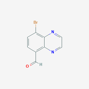 molecular formula C9H5BrN2O B2668025 8-Bromoquinoxaline-5-carbaldehyde CAS No. 2101944-50-5